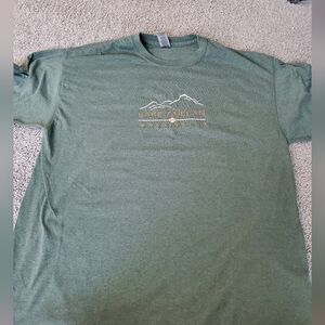 Lake Chelan Washington Embroidrred Green T-Shirt